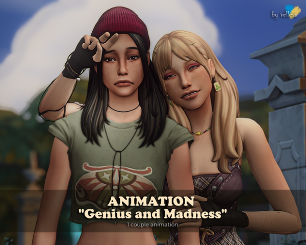 Mix Animation Genius and Madness by simsfinds - The Sims 4 Custom Content