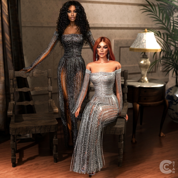 Alpha Fairytale Off shoulder Dress by cool_content_star - The Sims 4 Custom Content