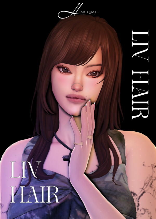 Maxis Match heartquake liv hair by simsfinds - The Sims 4 Custom Content