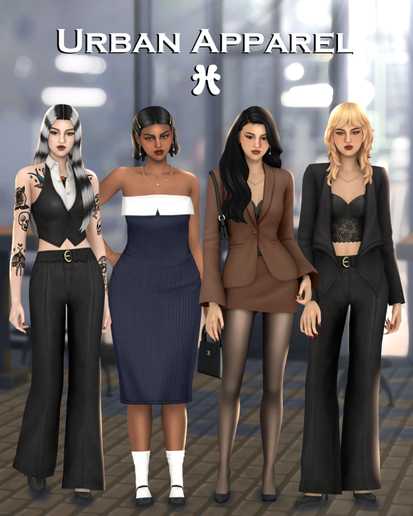 Maxis Match Urban Apparel by simsfinds - The Sims 4 Custom Content