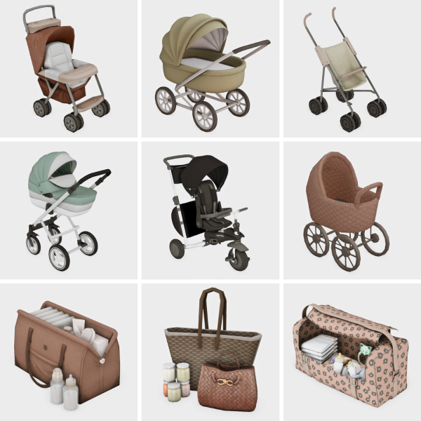 Maxis Match stroll that baby around in style sims 4 finds by simsfinds - The Sims 4 Custom Content
