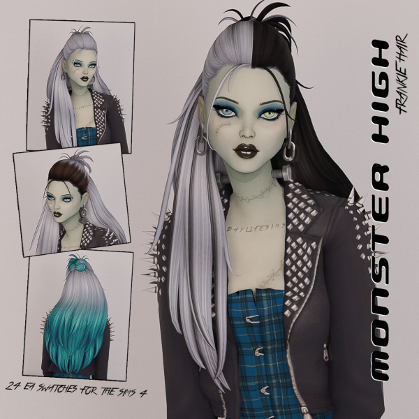 Maxis Match MONSTER HIGH SET Frankie by simsfinds - The Sims 4 Custom Content
