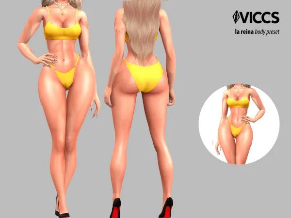 Mix VICCS_LA REINA BODY PRESET (TEEN ELDER) by viccs - The Sims 4 custom content