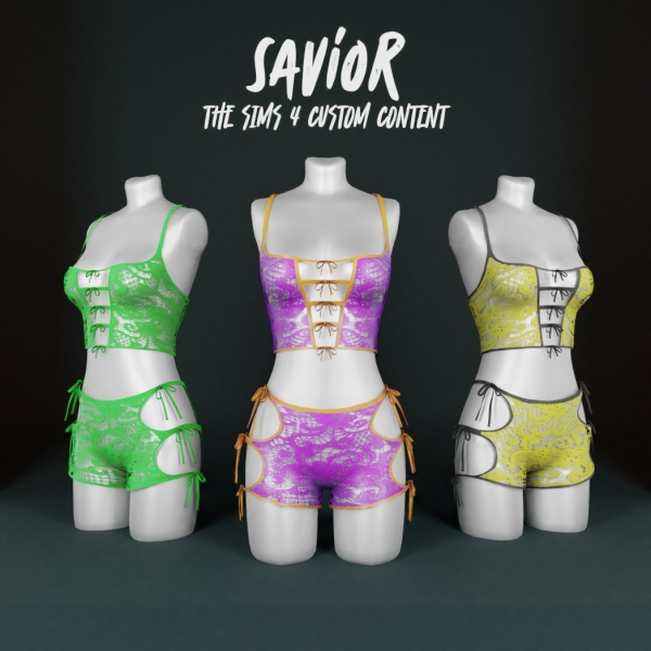 Alpha SO_Emilly Set by saviorts4 - The Sims 4 Custom Content