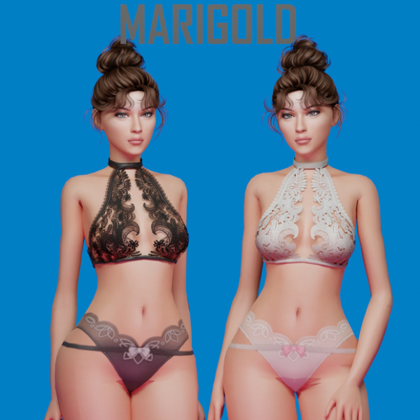 Alpha Nesya Top by simsfinds - The Sims 4 Custom Content