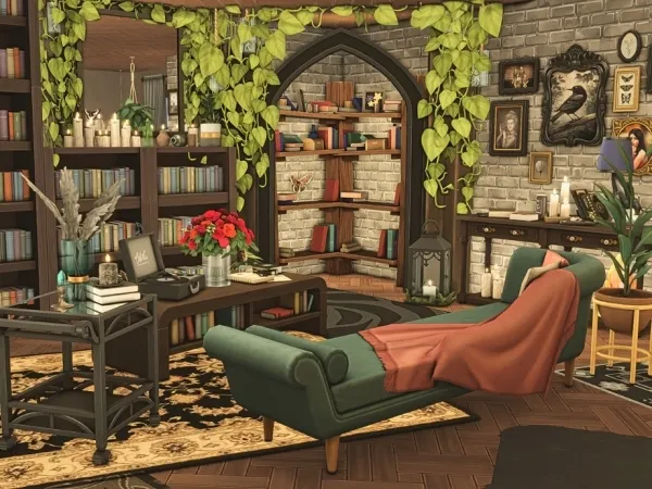 Maxis Match Witchy Vibes Living Room - The Sims 4 Custom Content