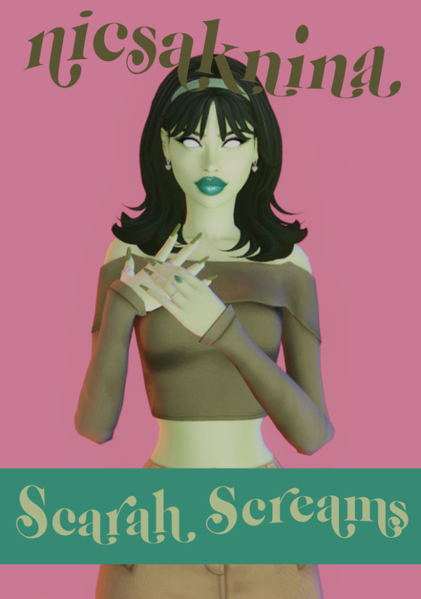 Maxis Match Scarah Screams (MH) Downloadable sim by simsfinds - The Sims 4 Custom Content