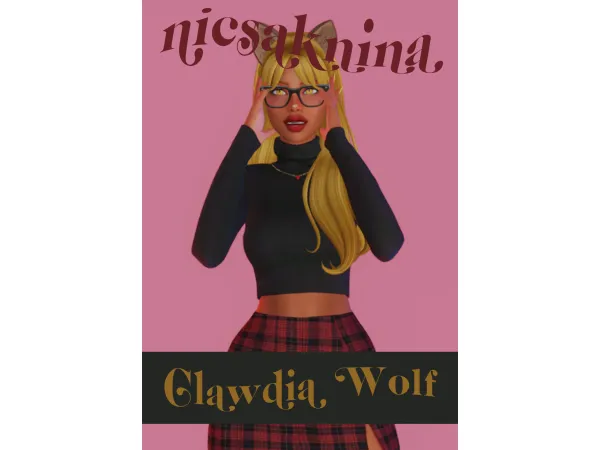 Maxis Match Clawdia Wolf (MH) Downloadable sim by nicsaknina - The Sims 4 Custom Content