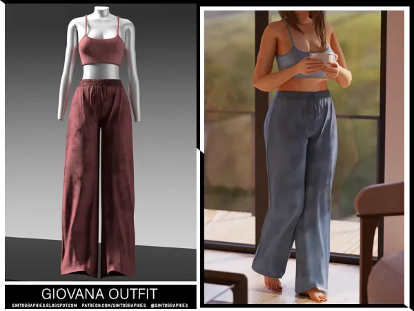 Alpha Fiovana Outfit by simtographies - The Sims 4 Custom Content
