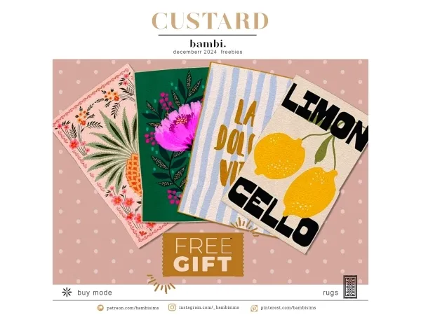 Alpha custard - The Sims 4 Custom Content