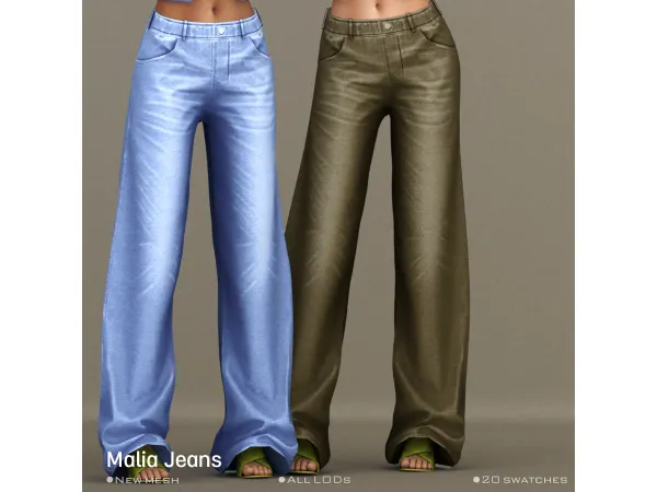 [Belaloallure] Malia denim pants