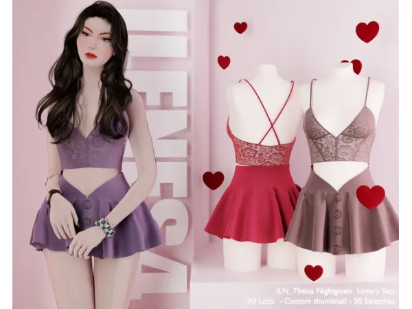 Alpha ILN Theisa Set - The Sims 4 Custom Content