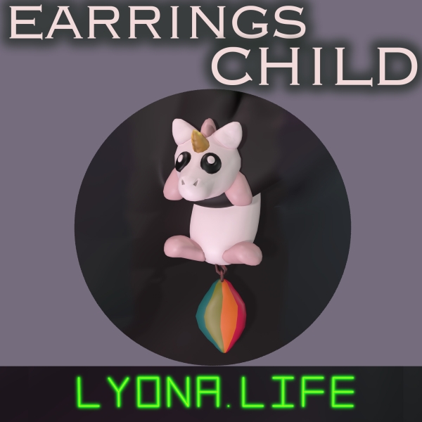 Mix Pack EARRINGS for CHILD 02 by lyonalife - The Sims 4 Custom Content