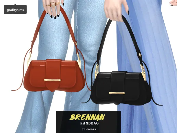 Alpha Brennan Handbag by grafity-cc - The Sims 4 Custom Content