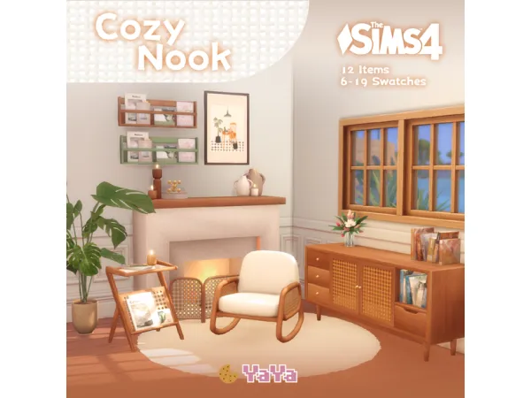 Maxis Match March SetA CozyNook by yaya_sims - The Sims 4 Custom Content