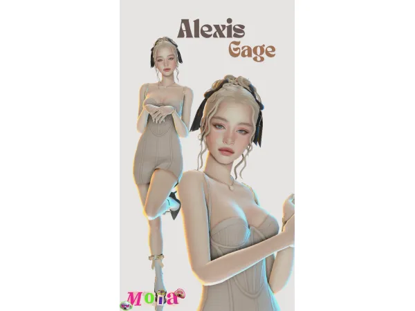 Maxis Match Alexis Gage by moiamarul - The Sims 4 Custom Content