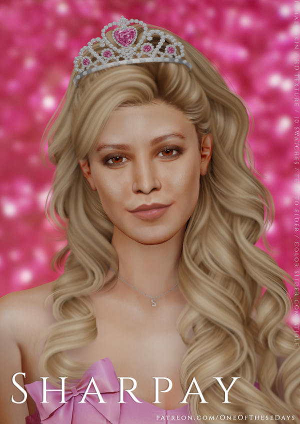 Alpha Sharpay SKIN ( tray files lipstick) by oneofthesedays - The Sims 4 Custom Content