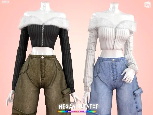 Megan Fur Top -brsims