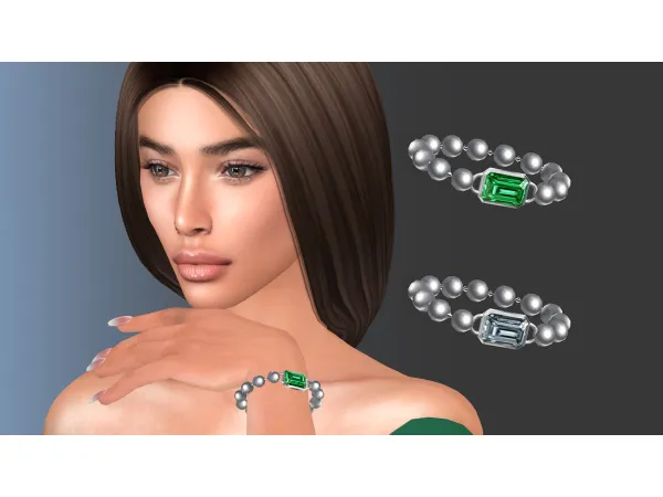 Mix PEARL CRYSTAL BRACELET by modcollective - The Sims 4 Custom Content