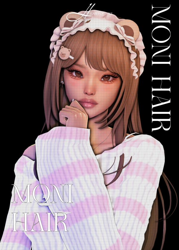 Maxis Match heartquake moni hair by simsfinds - The Sims 4 Custom Content
