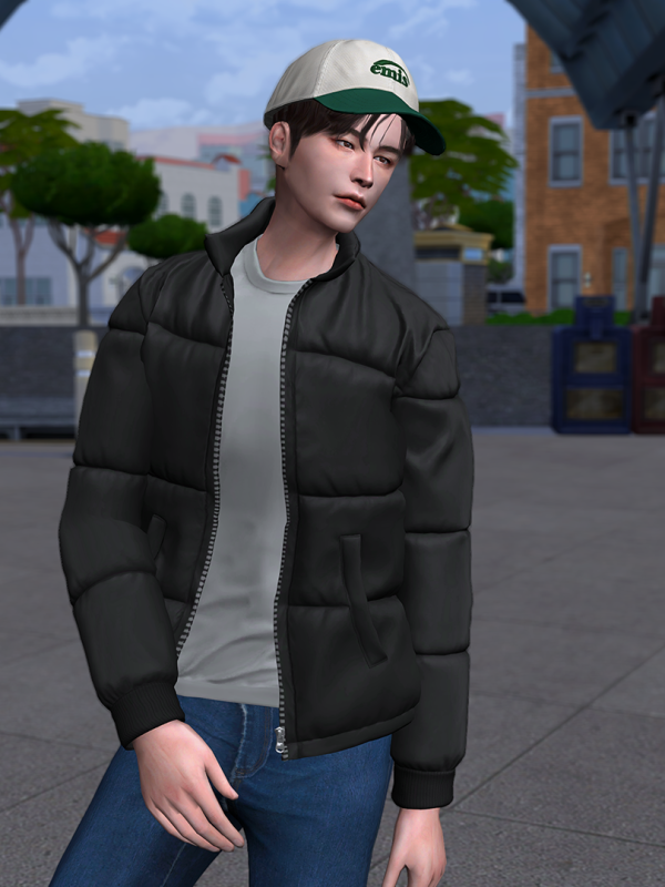 Mix am Puffer Jacket 01 by simsfinds - The Sims 4 Custom Content