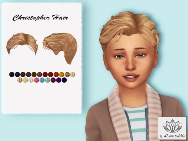 Maxis Match Christopher Hair Child version by thesimsresource - The Sims 4 Custom Content
