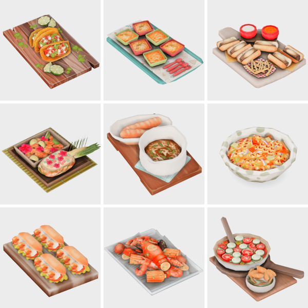 Maxis Match what's for dinner edible recipes sims 4 finds by simsfinds - The Sims 4 Custom Content
