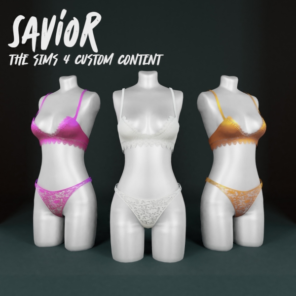 Mix SO_Lucinta Luna Bikini Set by saviorts4 - The Sims 4 Custom Content
