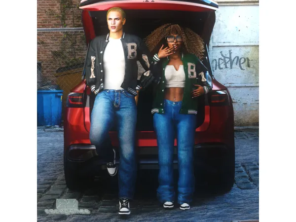 Alpha The New Hipster Set by cocogames - The Sims 4 Custom Content