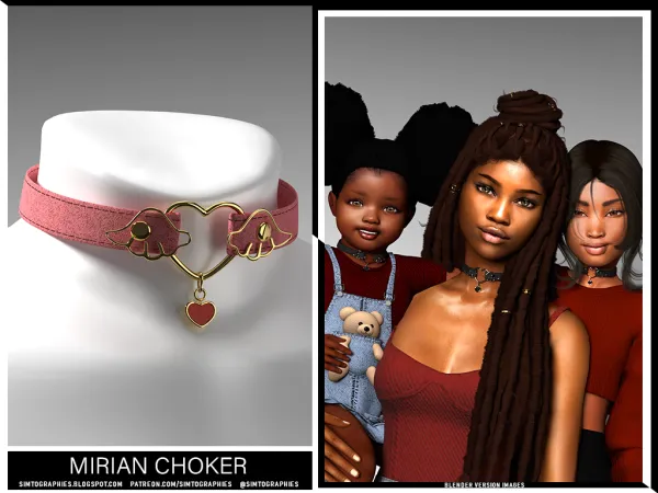 Alpha Mirian Choker - The Sims 4 Custom Content