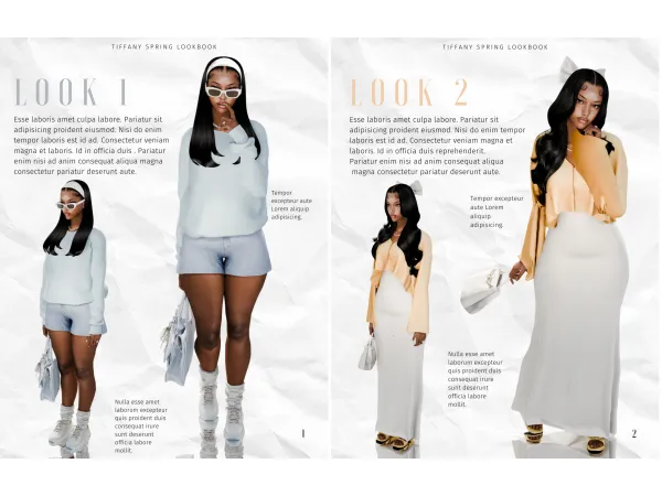 Alpha TIFFANY SPRING LOOKBOOK 1 2 by simsfinds - The Sims 4 Custom Content