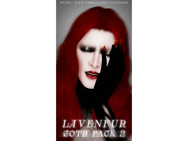Mix LAVENFUR Goth Pack - The Sims 4 Custom Content