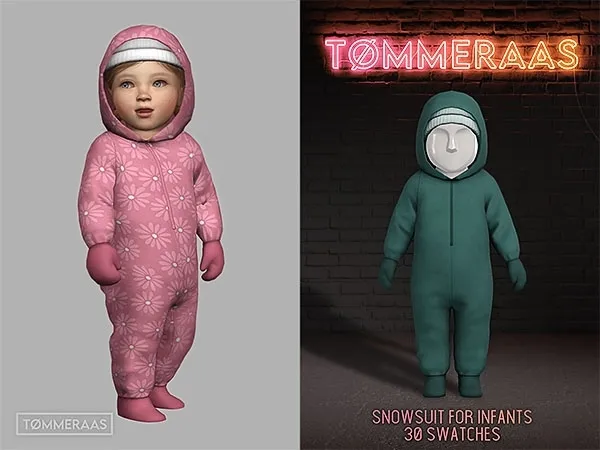 Alpha TØMMERAAS Snowsuit for Infants (90) by tommeraas - The Sims 4 Custom Content
