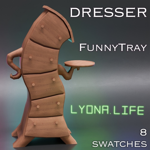Mix Dresser FunnyTray by lyonalife - The Sims 4 Custom Content
