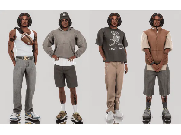 Mix Menu2019s everyday lookbook by milseph - The Sims 4 Custom Content