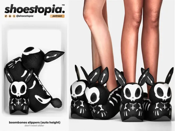 Alpha Shoestopia. boombones slippers - The Sims 4 custom content