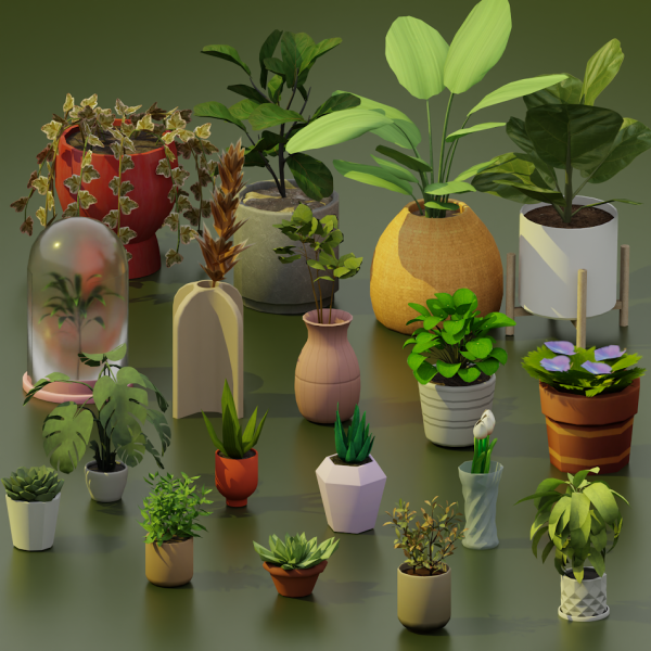 Mix Green Thumb Set by simsfinds - The Sims 4 Custom Content