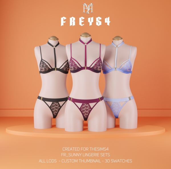 Mix FR_Sunny Lingerie Sets by freys4 - The Sims 4 Custom Content
