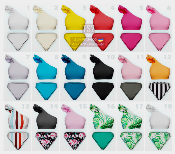 Swimsuit by simsfinds - The Sims 2 Custom Content