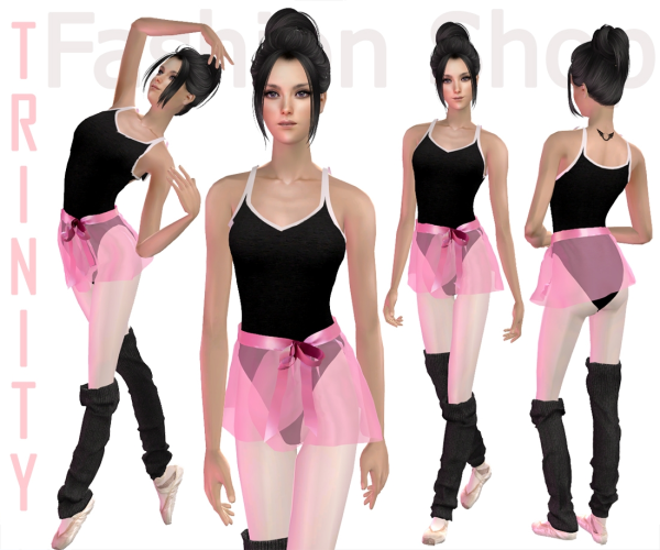 Ballerina Outfits by simsfinds - The Sims 2 Custom Content