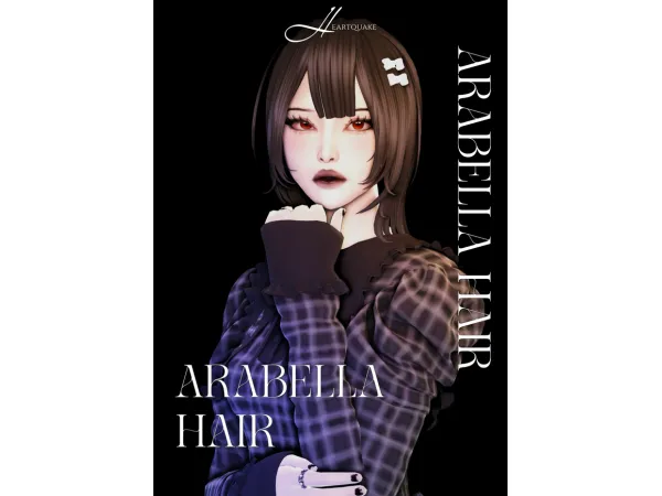 Maxis Match heartquake arabella hair - The Sims 4 Custom Content