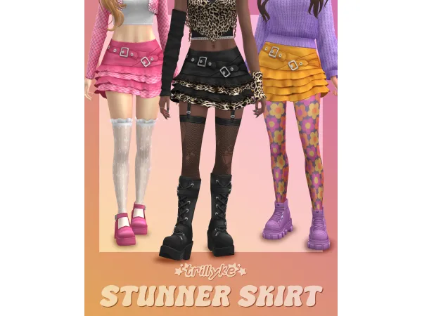 Maxis Match Stunner Skirt by trillyke - The Sims 4 Custom Content