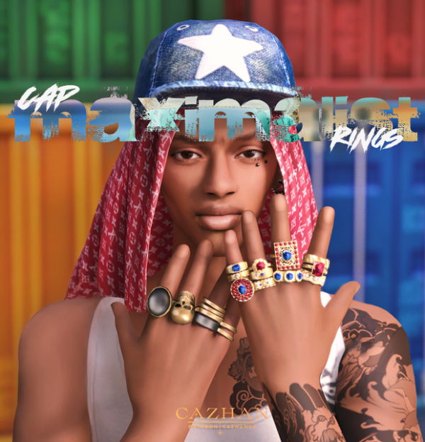 Alpha [Maximalist] accessories by simsfinds - The Sims 4 Custom Content