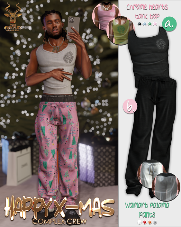 Alpha HAPPY X MAS COMPLEX CREW by simsfinds - The Sims 4 Custom Content