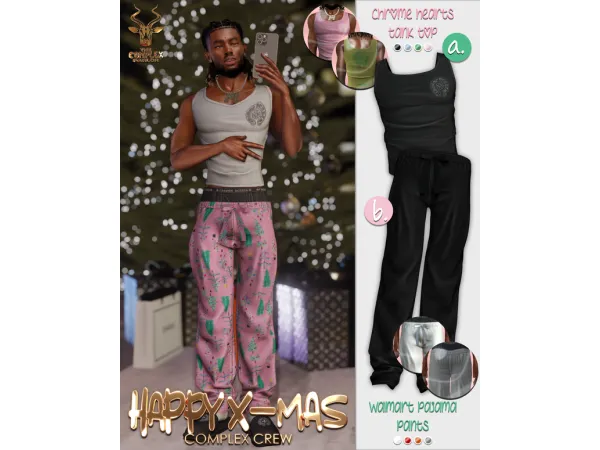 Alpha HAPPY X MAS COMPLEX CREW by complexsims - The Sims 4 Custom Content