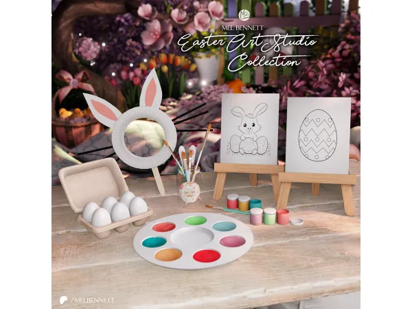 Mix Easter Art Studio Collection - The Sims 4 Custom Content