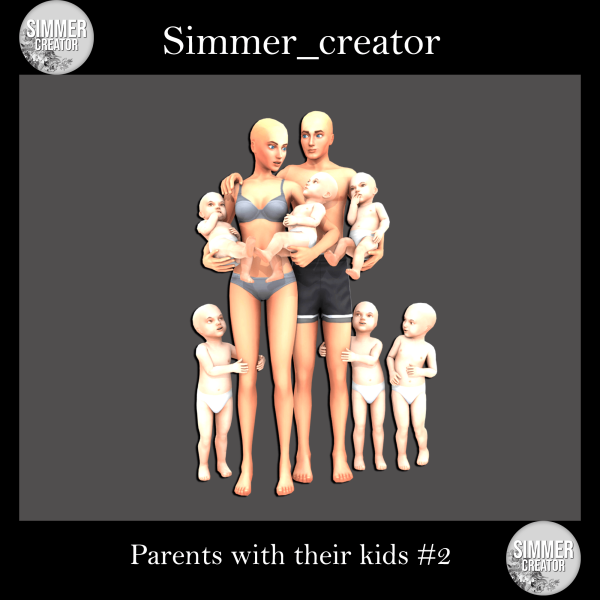 Mix Parents with their kids 2 by simmer_creator - The Sims 4 Custom Content
