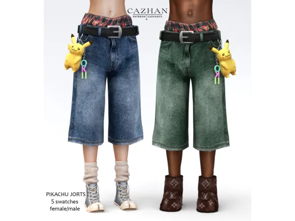 [PIKACHU JORTS] clothing by cazhancc