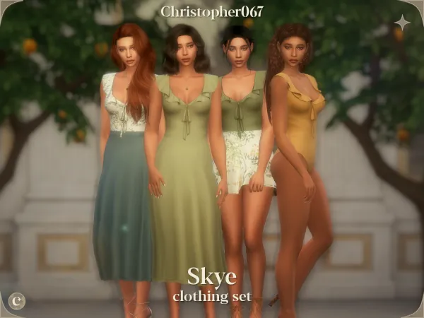 Maxis Match Skye Clothing Set Christopher067 by christopher067 - The Sims 4 Custom Content