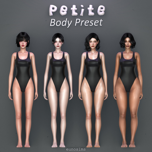 Mix Body Preset Petite Series by simsfinds - The Sims 4 Custom Content